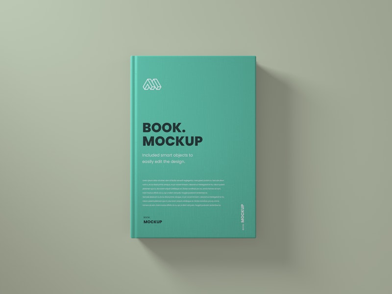 Top View Book PSD Mockup preview